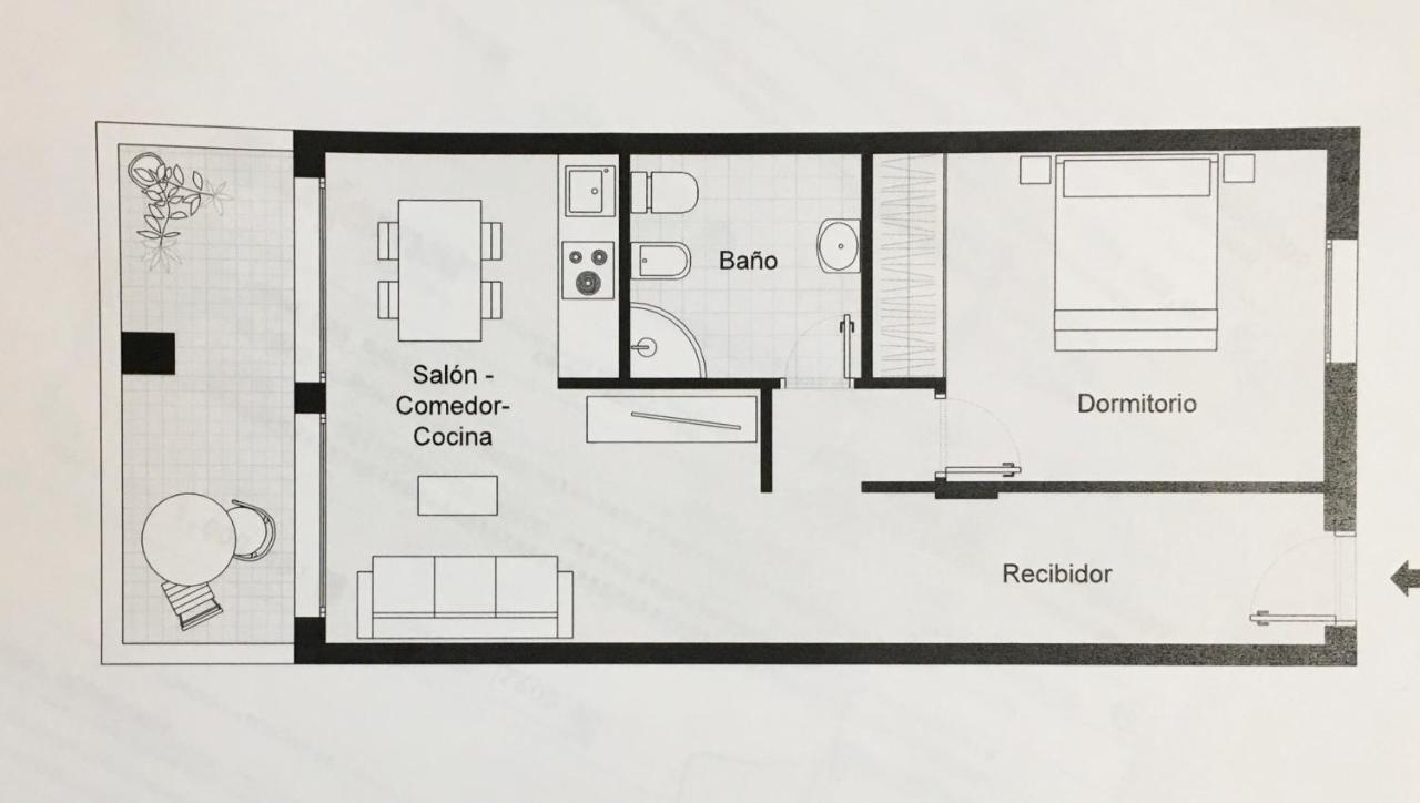 Atico Un Dormitorio Cielo Azul Apartment